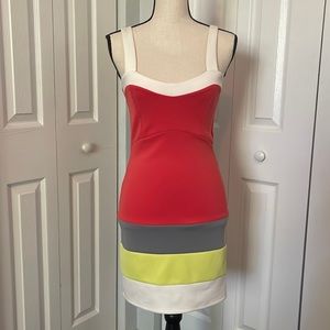 🧡💚Freshine multicolored dress - size Medium - orange, like green and off white